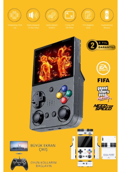 M21 64GB IPS Hdmi Tv 20000+ Oyunlu Retro Arcade Atari Psp/ps1/fıfa Gta Mario Games Oyun Konsolu fiyatları