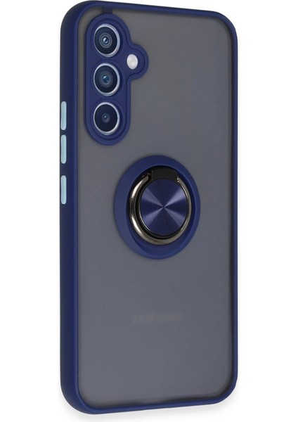 Nrzsnt Newface Samsung Galaxy A54 5g Kılıf Montreal Yüzüklü Silikon Kapak - Lacivert fiyatları