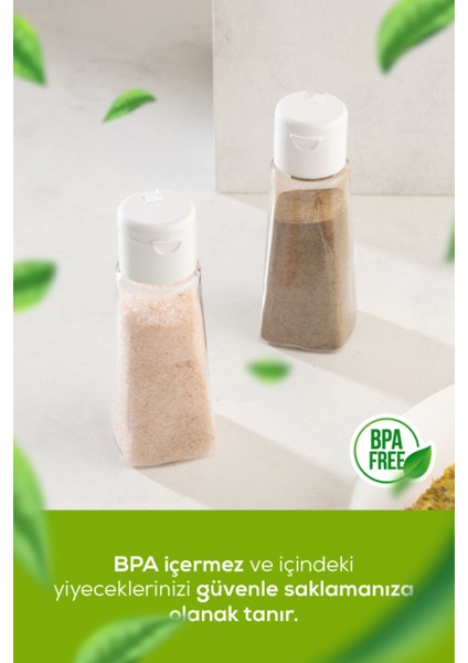 2'li Tek Kişilik Tuzluk Karabiberlik Tuzluk Seti 72 ml Beyaz fiyatları