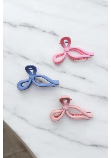 Kadın 3 Adet 11 cm Mat Mandal Toka