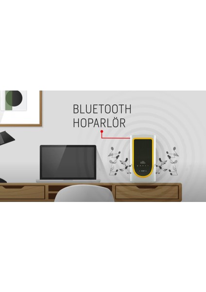 Havamis Hava Temizleyici Hepsibir Arada Hoparlör ve Kablosuz Şarj Standı Olarak Kullanılabilen fırsatları