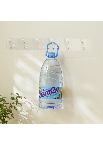 6'lı Şeffaf Askılık Kendinden Yapışkanlı Pratik Kapı Duvar Banyo Askısı indirimleri