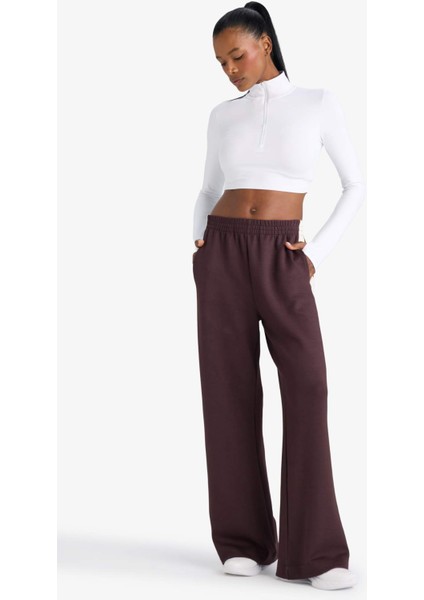 Fit Wide Leg Geniş Paça Standart Boy Soft Touch Modal Sporcu Pantolon E8956AX25AU modelleri