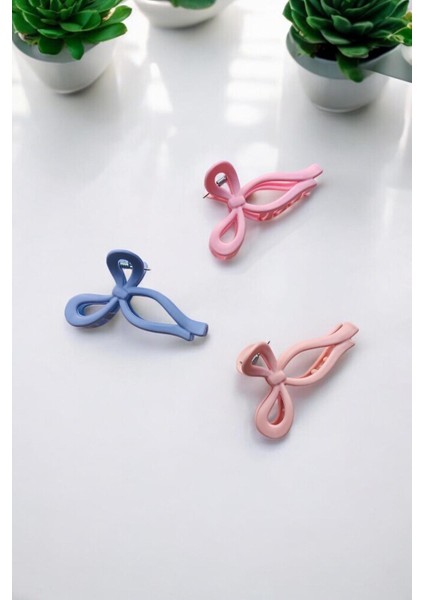 Kadın 3 Adet 11 cm Mat Mandal Toka modelleri