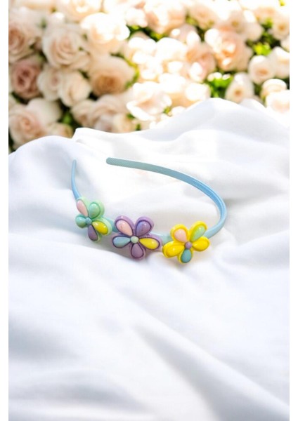 Çocuk Papatya Figürlü Parlak Renklerde Taç