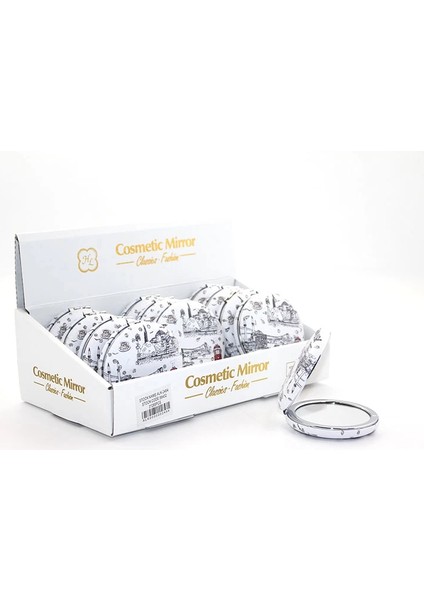 Taşlı Istanbul Tasarımı El Aynası Kalın ALK2494