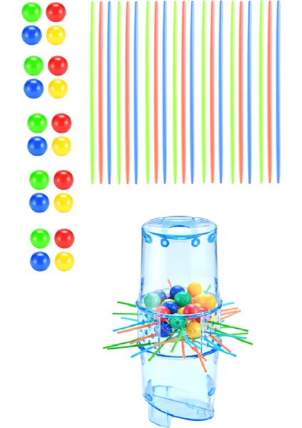 Topları Düşürme Kutu Denge Oyunu 3+ Yaş Zeka ve Aktivite Oyunu Eğlence Kutusu Eğitici Oyuncak