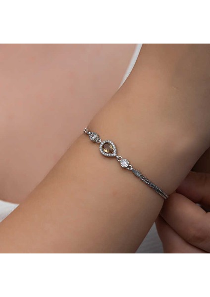 ​Gümüş Damla Zultanit Taşlı Kadın Bileklik indirimleri