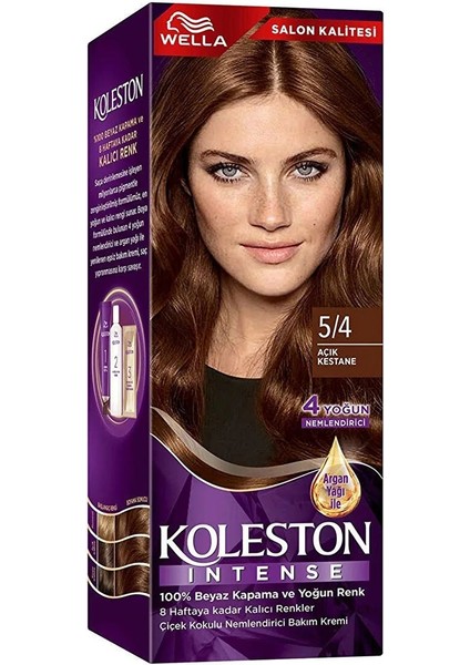 Koleston Intense Saç Boyası 5/4 Açık Kestane - Salon Kalitesi modelleri