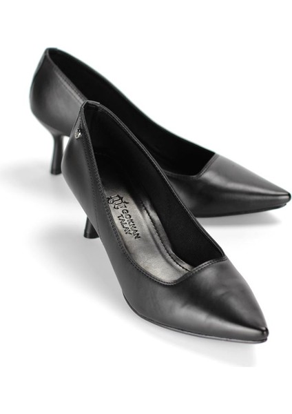 Abbey Siyah Cilt Orta Topuklu (6 Cm) Klasik Topuklu Ayakkabı fiyatları