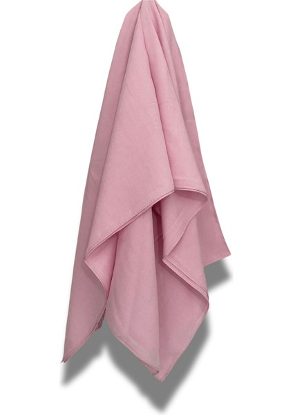 Düz Renk Pudra Pembe Şal – Mat Tok Duruş, Kaymaz Yüzey, Dört Mevsim Tesettür Şal fırsatları