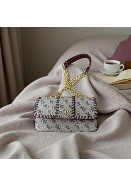 Örgü Detaylışık Görünümlü Kadın El Omuz Çanta