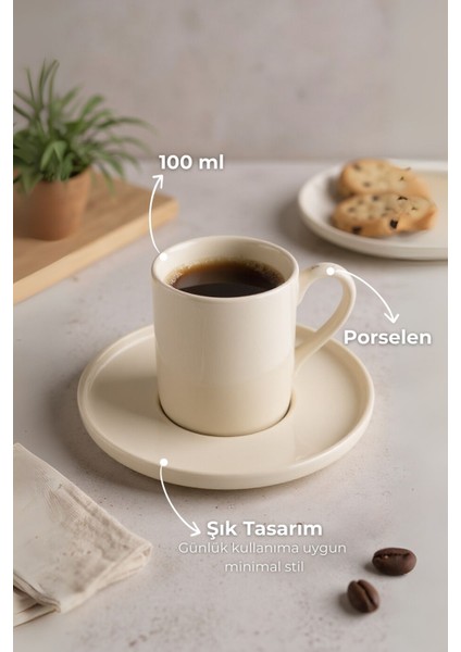 Dante 6 Kişilik Fincan Takımı