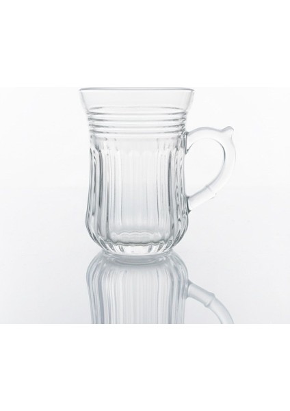 6'lı Kulplu Ince Belli Cam Çay Bardak Seti fiyatları