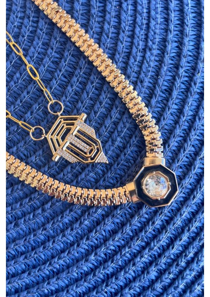 Paslanmaz Çelik 2’li Kolye – Kimler Geldi Kimler Geçti Modeli -Lisinya -