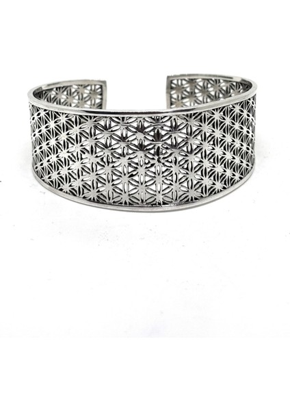 Kalın Yaşam Çiçeği Gümüş Bilezik fiyatları