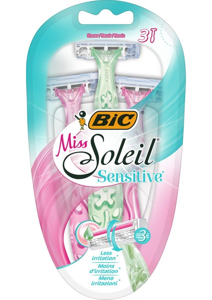 Bic Miss Soleil Sensitive Kadın Tıraş Bıçağı 3'lü 2 Adet
