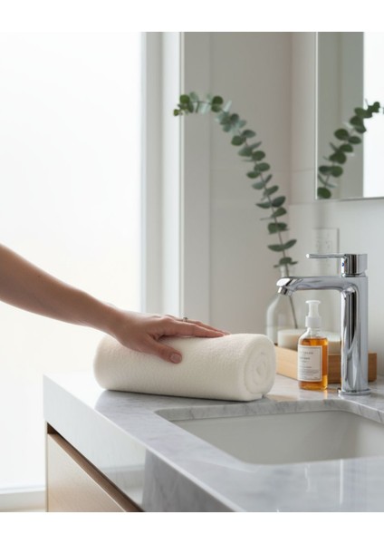 %100 Pamuk | Velune Banyo Havlusu 2\'li Set | Kırık Beyaz | 80X160 | Otel Serisi fiyatları