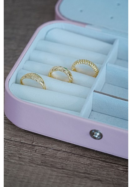 Kombin Yüzük Seti 3 Adet Birden Gold Renk - 981200001999-1923