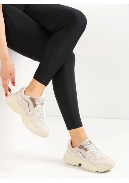 Kadın Sneaker Bağcıklı Spor Ayakkabı Günlük Okul 141NAV fırsatları