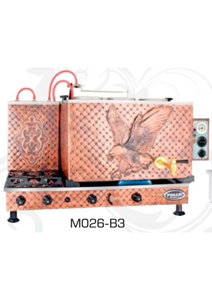 Tüplü Çay Kazanı 39 Litre Bakır