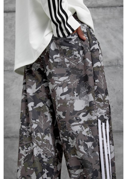 Yeşil Kamuflaj Desenli Paraşüt Kumaş Eşofman