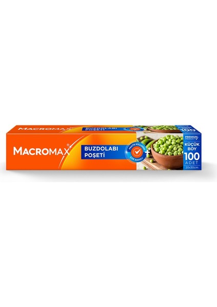 Macromax Buzdolabı Poşeti Küçük Boy 100'LÜ 3 Adet