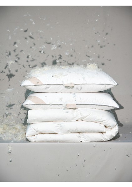 %100 Kaz Tüyü Dolgulu %30 Gıdık Antibakteriyel, Isı Dengeleyici, Çift Kişilik, Yastık / Yorgan Seti modelleri