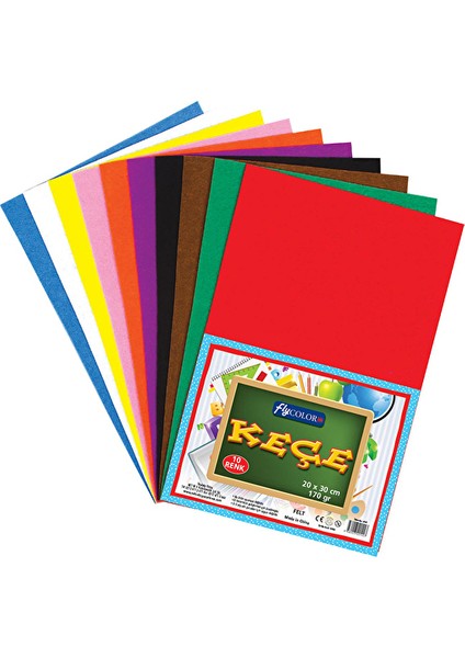 3 Adet Fly Keçe 10'lu 20X30CM