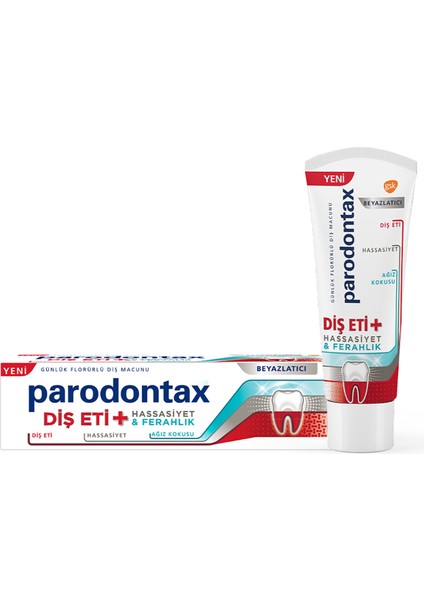 Diş Eti + Hassasiyet Ferahlık Beyazlatıcı Diş Macunu 75 ml