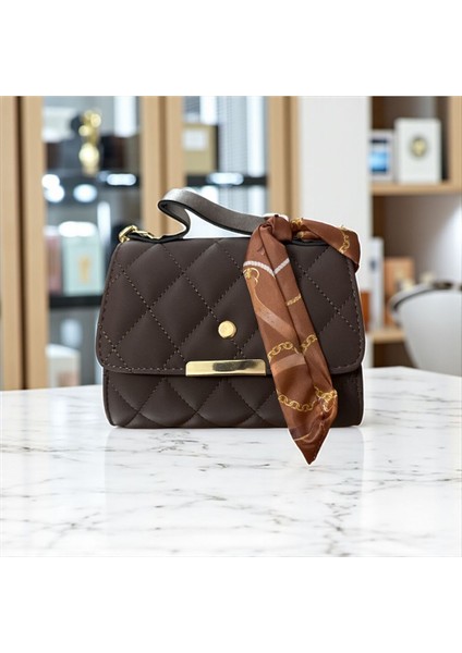 Fularlı Kapitone Kadın El ve Omuz Çantası fiyatları