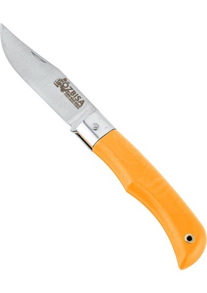 Katlanır Cep Çakısı - Özbısa - El Yapımı - No:1 - Sarı