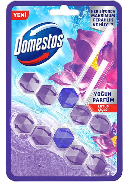 2 Adet Domestos Wc Temizleyici Blok 2x5'li Güç Lotus fiyatları