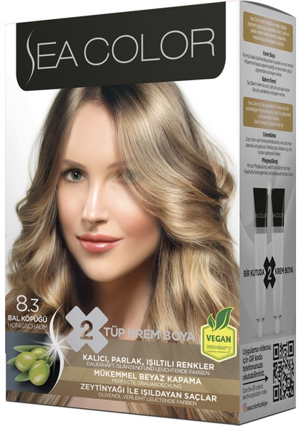 Saç Boya Seti 8.3 Bal Köpüğü 3 Adet