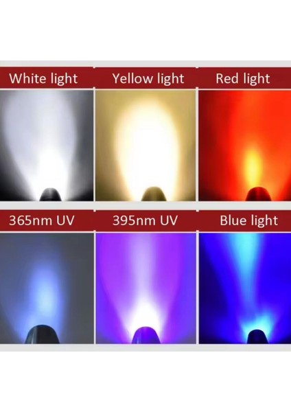 Uv Ledli El Feneri - Powerdex - Su Geçirmez - 20 W - Kırmızı - PD-9007 fırsatları