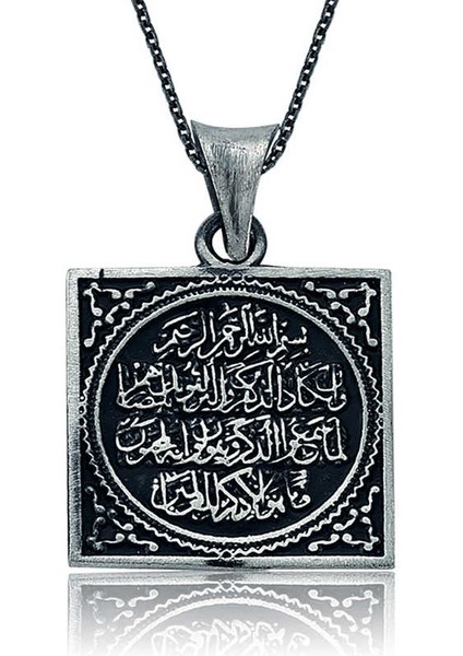 925 Ayar Gümüş Nazar Duası Kadın Gümüş Kolye PT2610225 (800800)