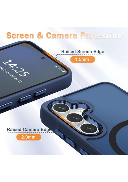 Samsung Galaxy A26 Uyumlu Ekran Koruyuculu Kılıf Magsafe Sarj Destekli Kamera Çıkıntılı Mat Kapak fırsatları