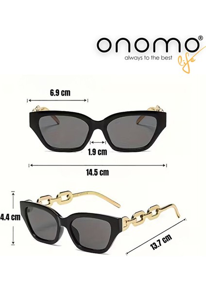 Life Kadın Güneş Gözlüğü Siyah Altın Renk Detaylı fiyatları
