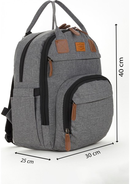 Anne Bebek Bakım Sırt Çantası Alt Açma Matı ve Anahtarlık Hediyeli