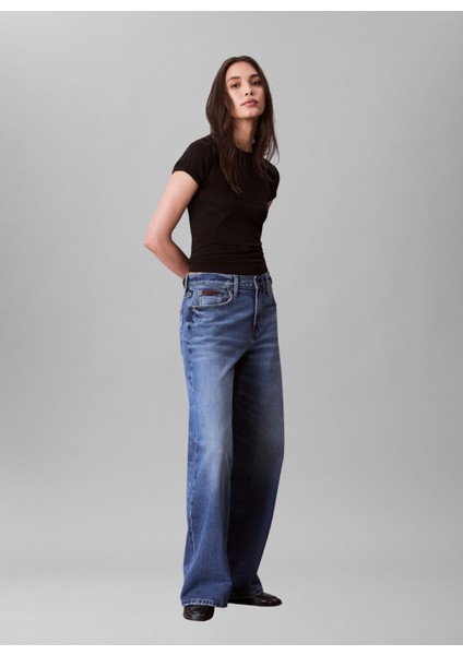 Yuvarlak Yaka Düz Siyah Kadın T-Shirt LV044C216GUB1