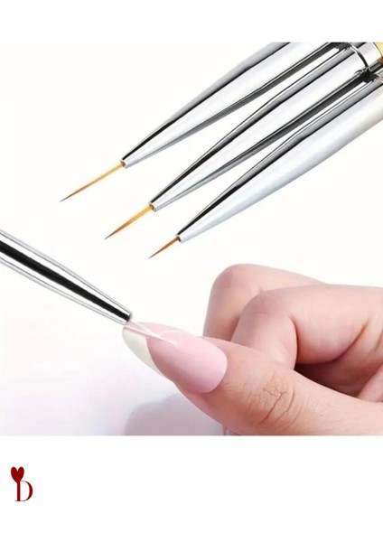 Akrilik Boyama Sanat Çizim Ince Tırnak Fırçası 3'lü Set fiyatları