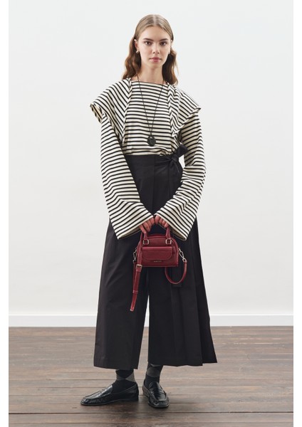 Etek Görünümlü Pantolon Siyah