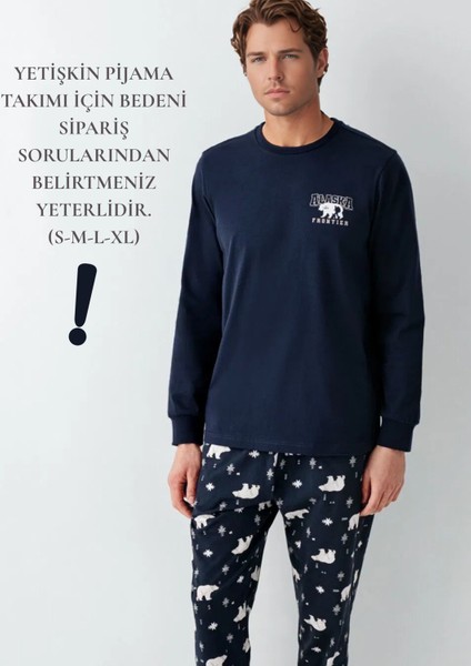 Erkek %100 Pamuklu Baba & Oğul Ikili Pijama Takımı L1.RP.371.8.002 modelleri