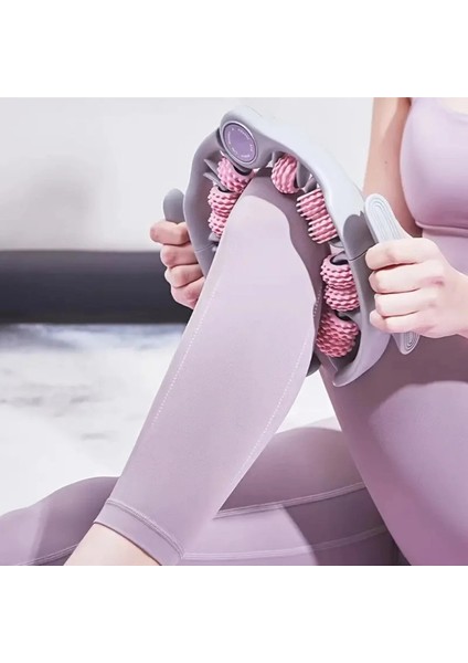 14 Tekerli Kas Gevşetici Sıkılaştırıcı Masaj Aleti Ayarlanabilir Lenf Drenaj Bacak Kol Selülit Pembe modelleri