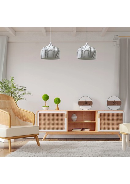 Çember Siyah Beyaz Desenli Metal Tekli Avize Salon Mutfak Cafe Ofis Tekli Avizeler Lamba Aydınlatma fiyatları