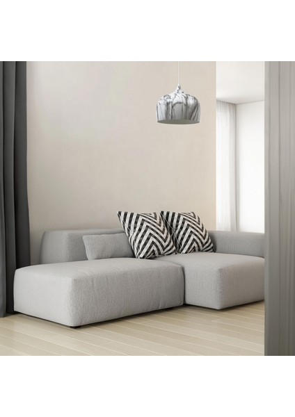 Çember Siyah Beyaz Desenli Metal Tekli Avize Salon Mutfak Cafe Ofis Tekli Avizeler Lamba Aydınlatma fırsatları