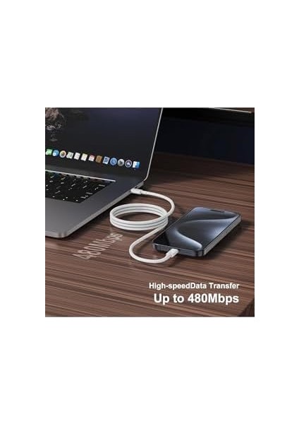 Type-C To Usb-C 60W Hızlı Şarj Kablosu, Beyaz 2 Metre Hasır Kablo fiyatları