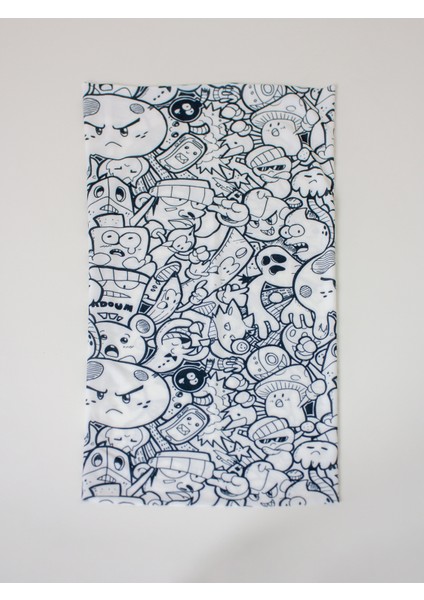 Doodle Boyunluk Bandana Maske Buff Buffed modelleri