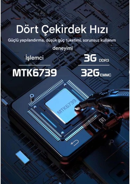 CALL668 5g Akıllı Saat Android 11 2.64 "ekran 64 GB Hafıza 1200MAH Batarya Tiktok Youtube fırsatları