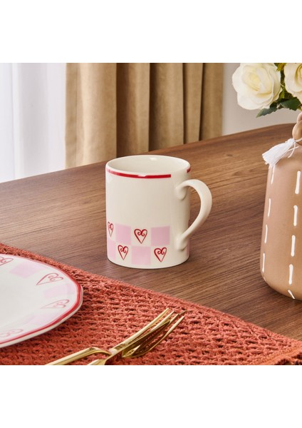 Kitchen Love Kupa - Pembe / Beyaz - 290 ml